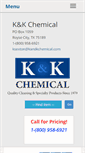 Mobile Screenshot of kandkchemical.com